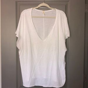 Free People White Tee